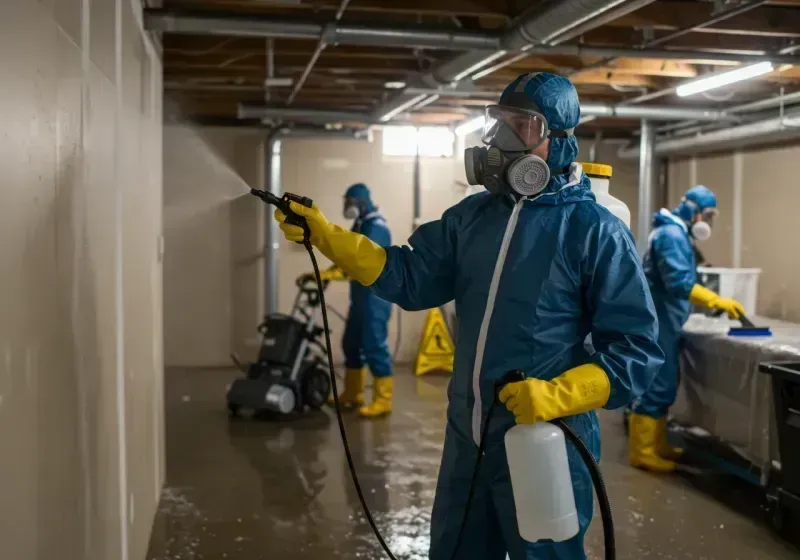 Basement Sanitization and Antimicrobial Treatment process in Bryn Mawr-Skyway, WA